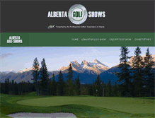 Tablet Screenshot of albertagolfshows.com